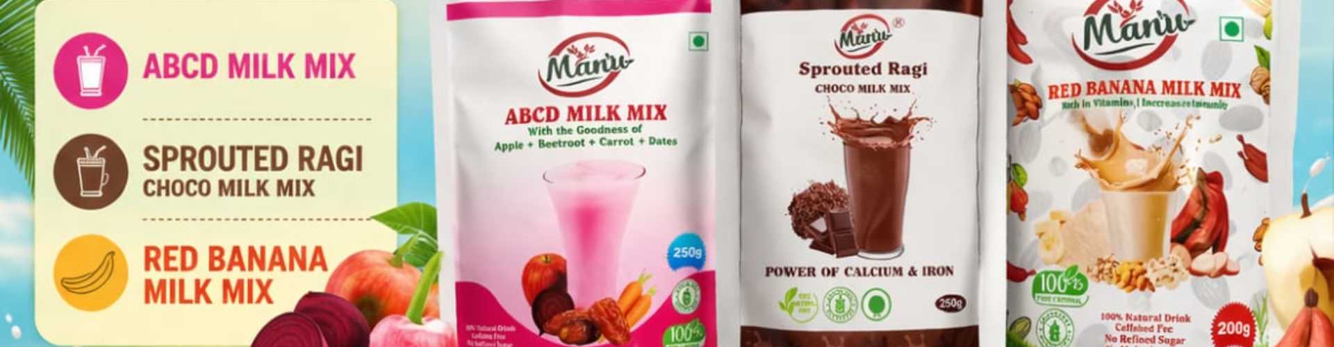 summer offer ABCD,RAGI choco,Red banana